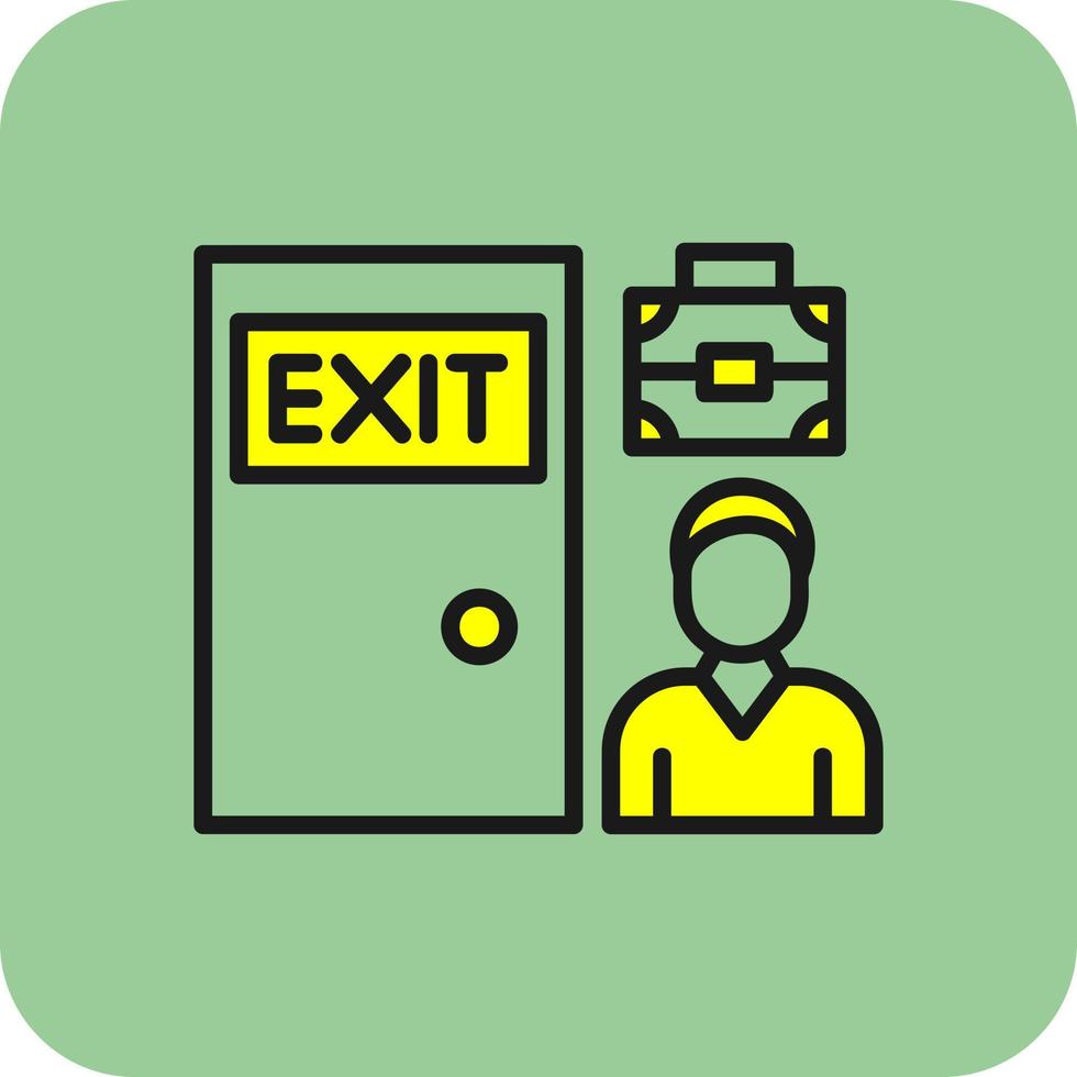 Exit Interview Vector Icon Design