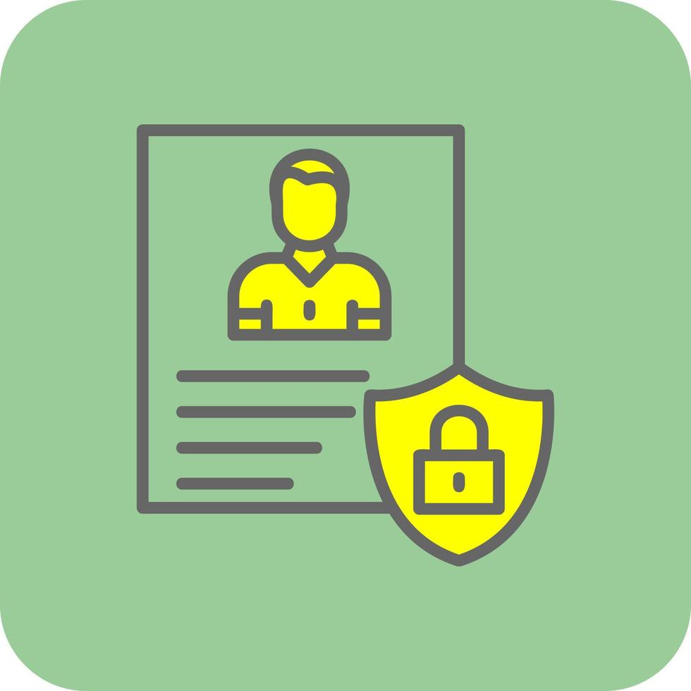 Privacy Policy Template Vector Icon Design