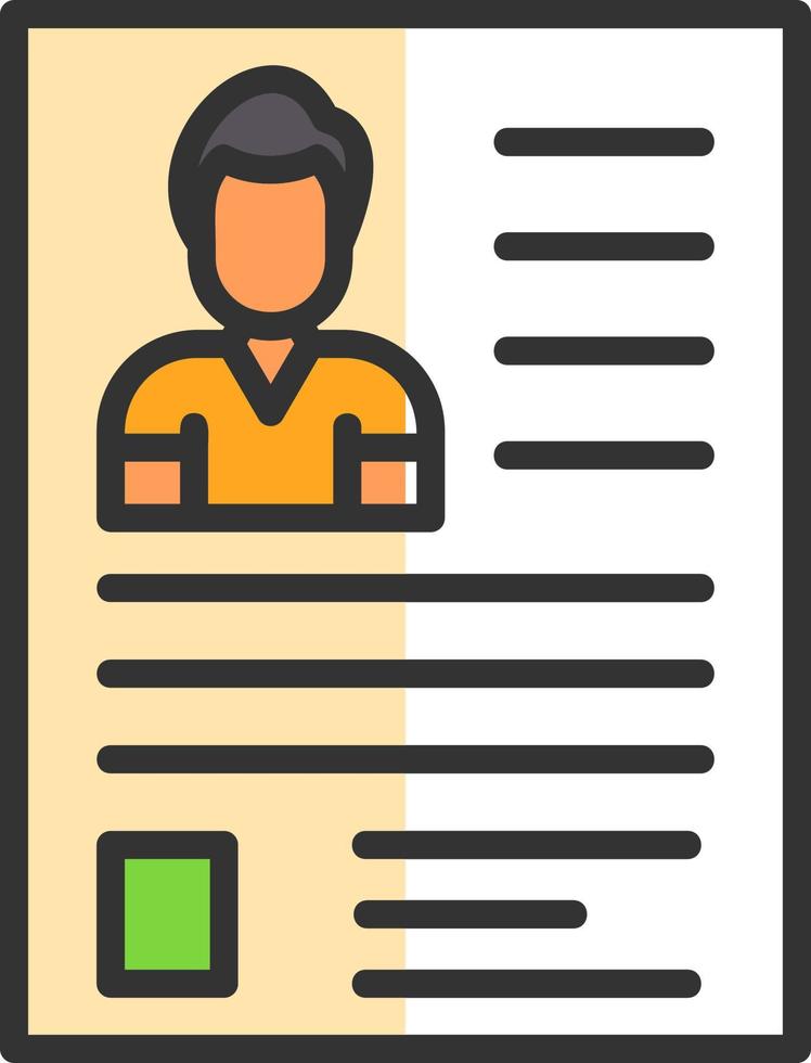 Resume Vector Icon Design