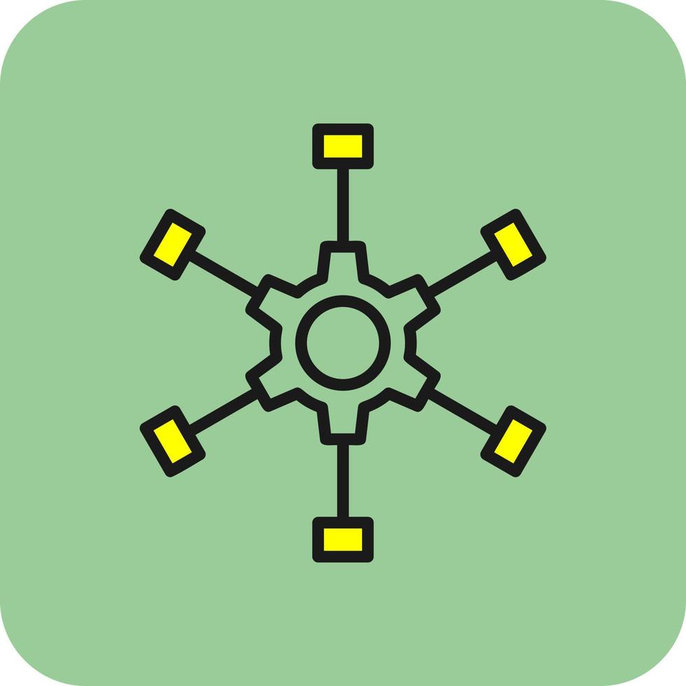 Outsource Management Vector Icon Design