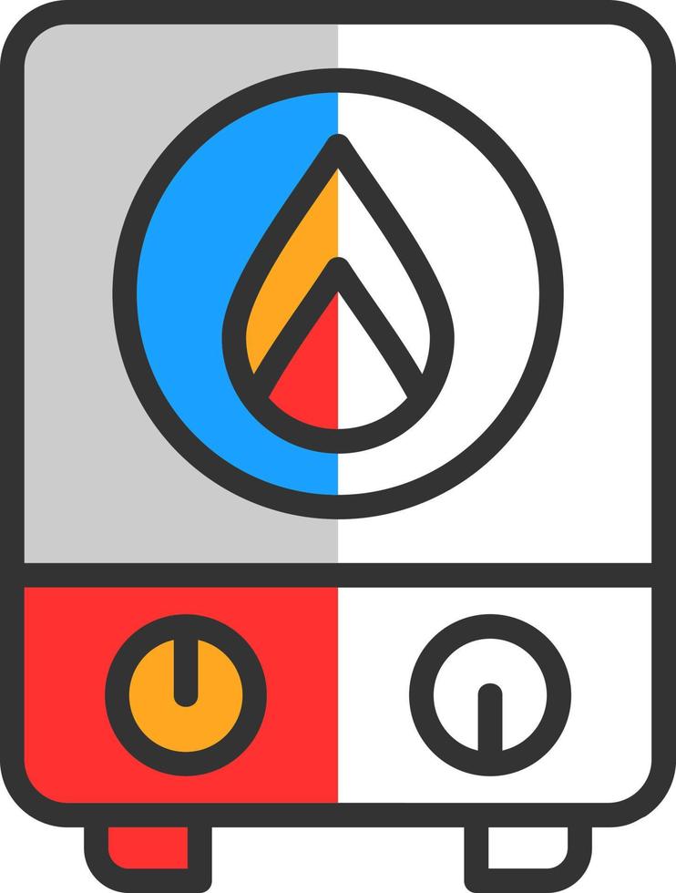 Water Heater Vector Icon Design