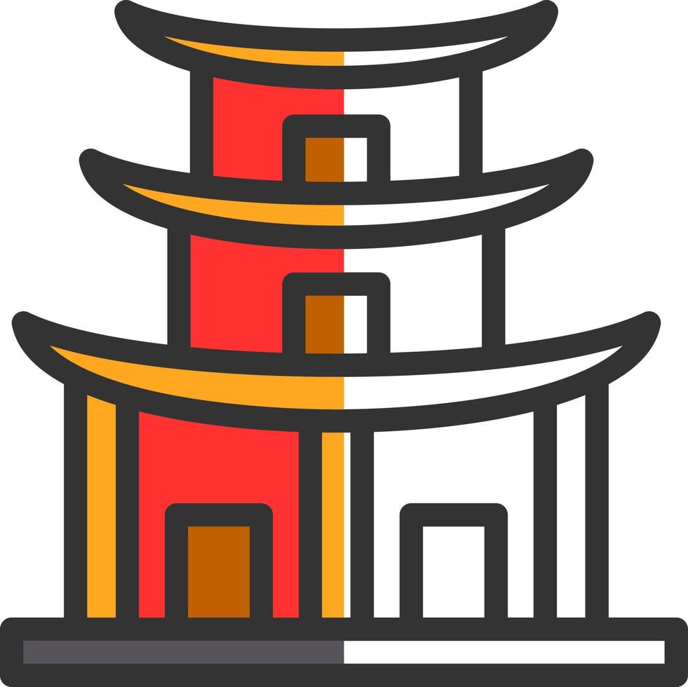 Temple Vector Icon Design