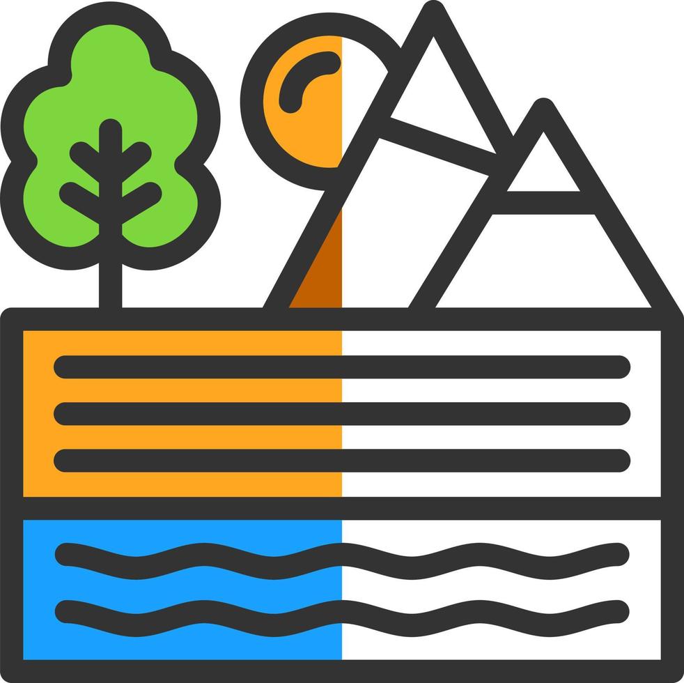 Valley Vector Icon Design