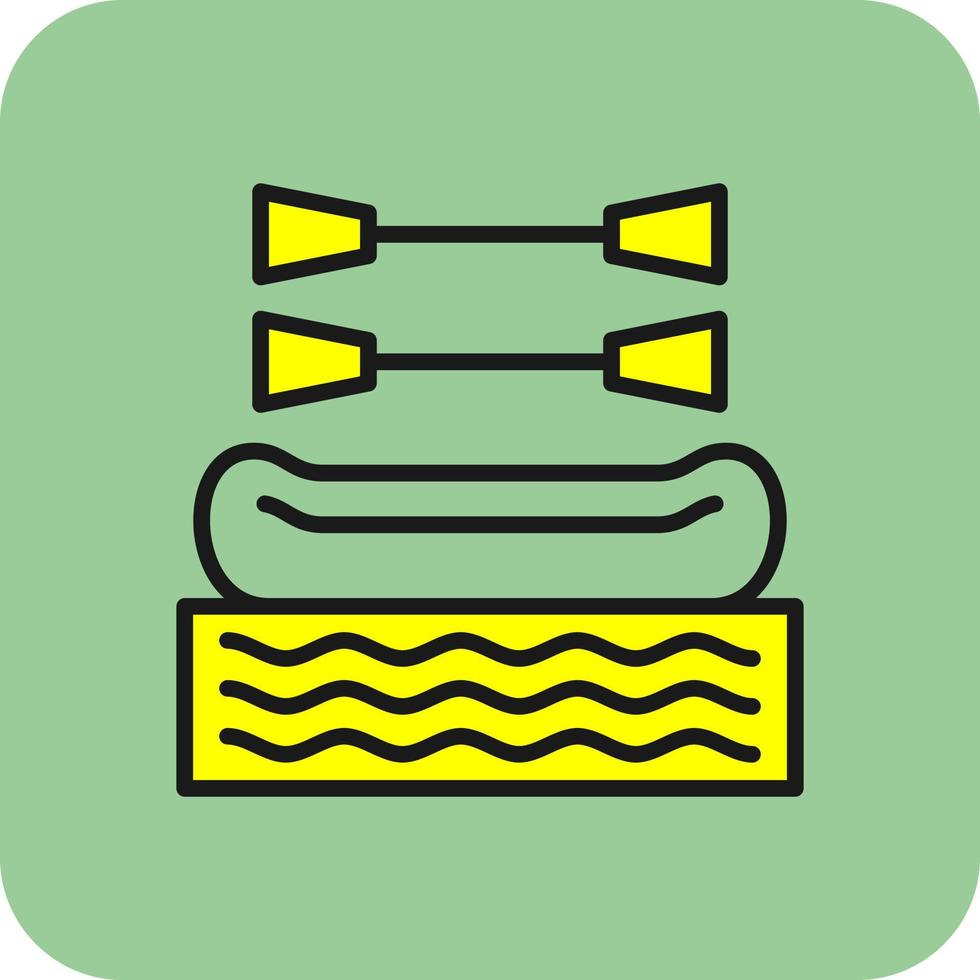 Rafting Vector Icon Design