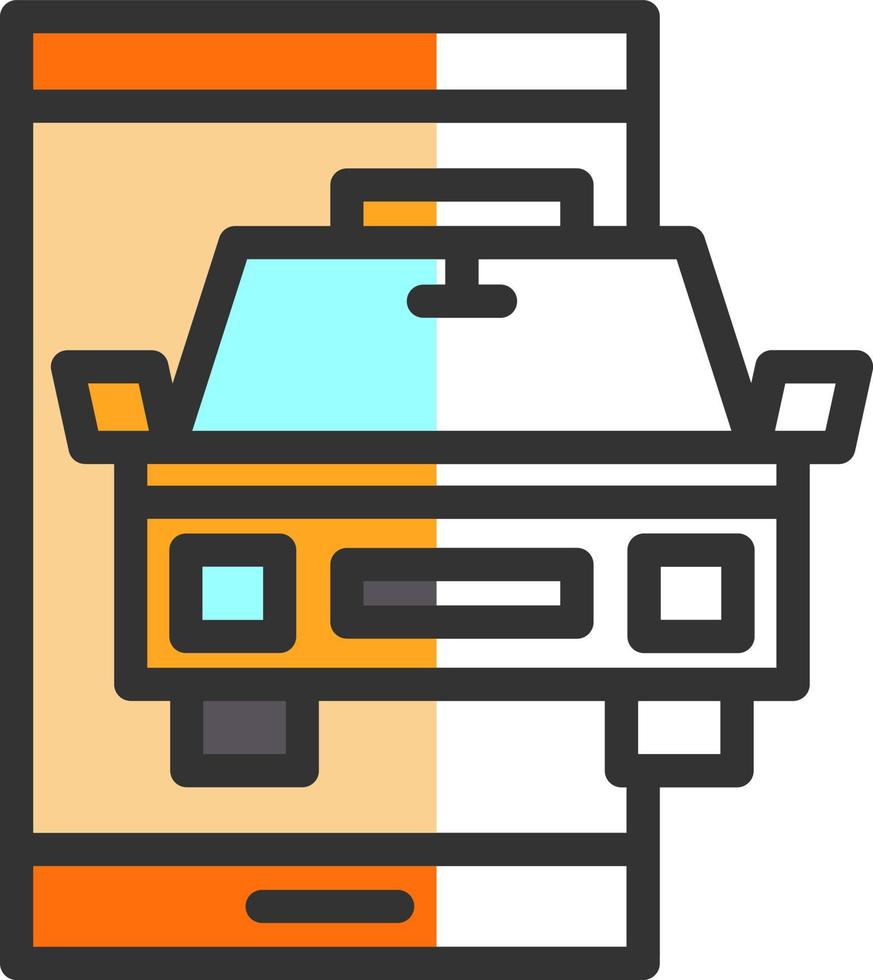 Taxi Vector Icon Design