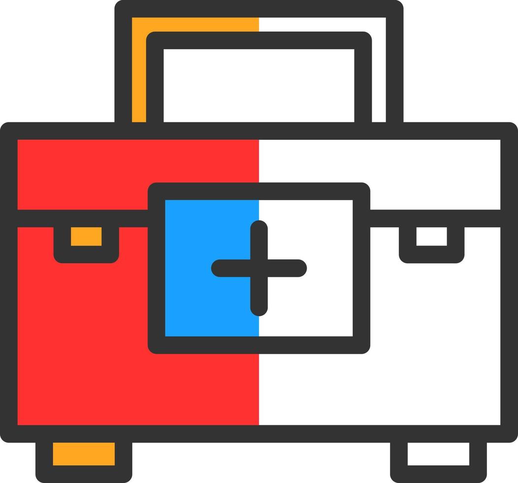 First Aid Kit Vector Icon Design