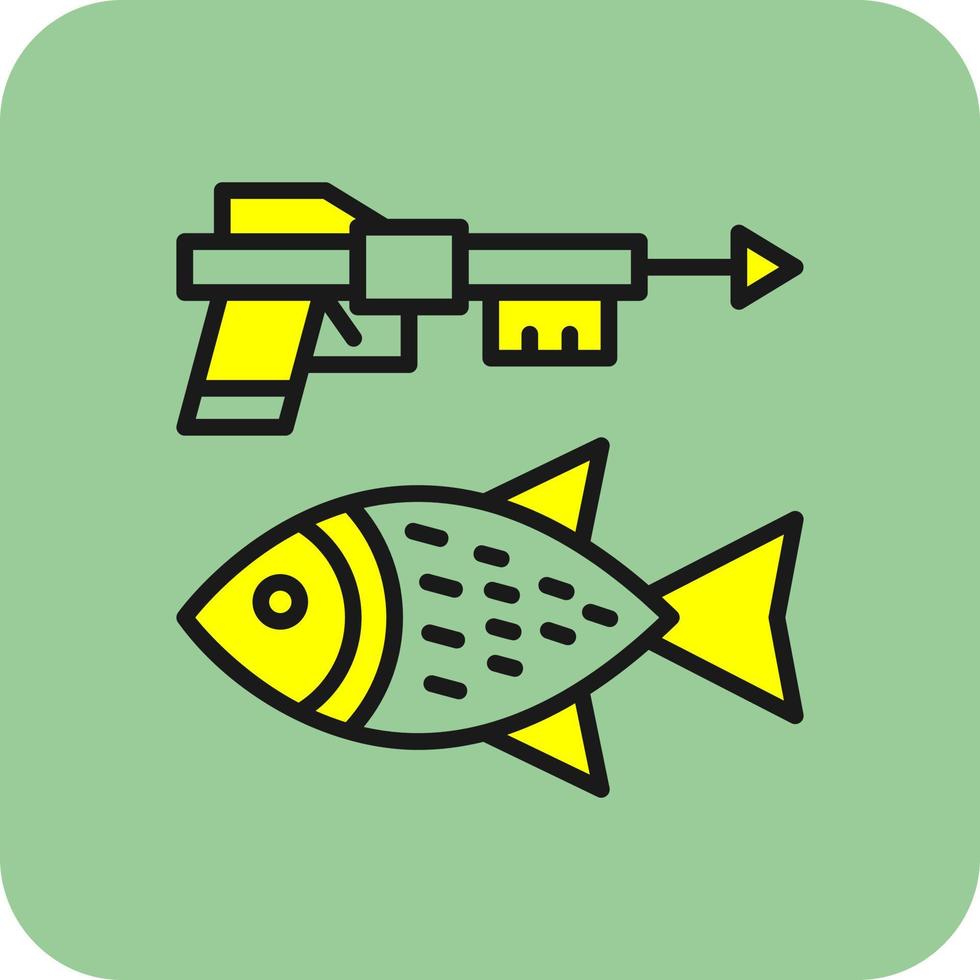 Spearfishing Vector Icon Design