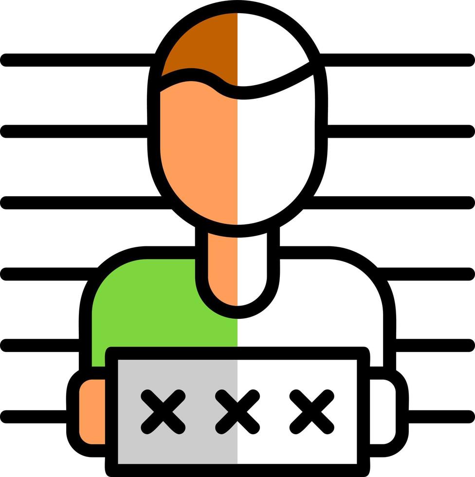 Mugshot Vector Icon Design