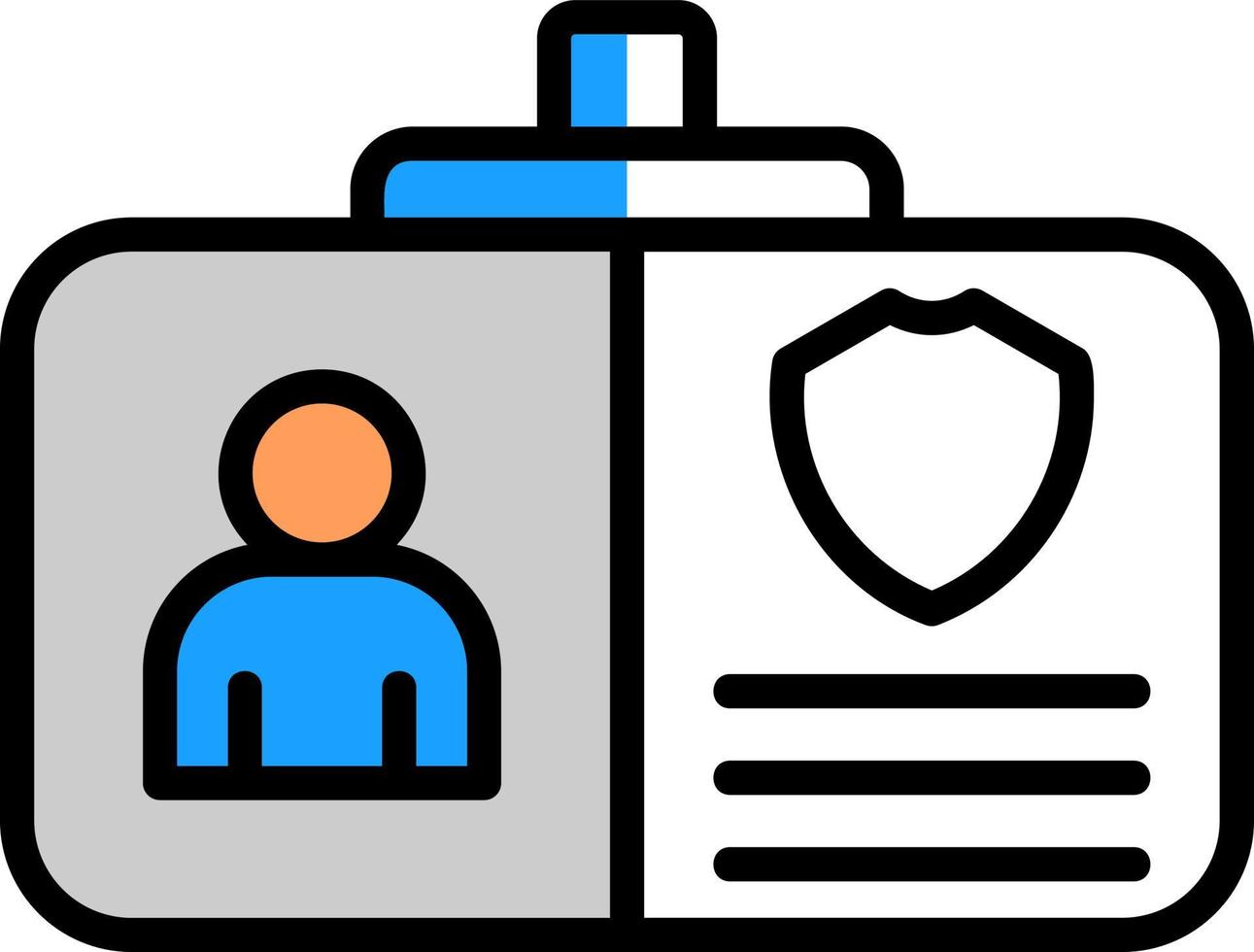 Police Identification Vector Icon Design