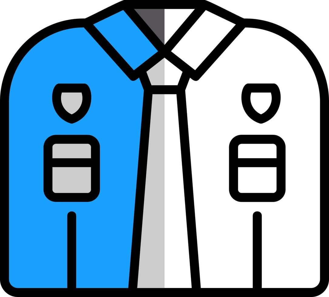 Police Uniform Vector Icon Design