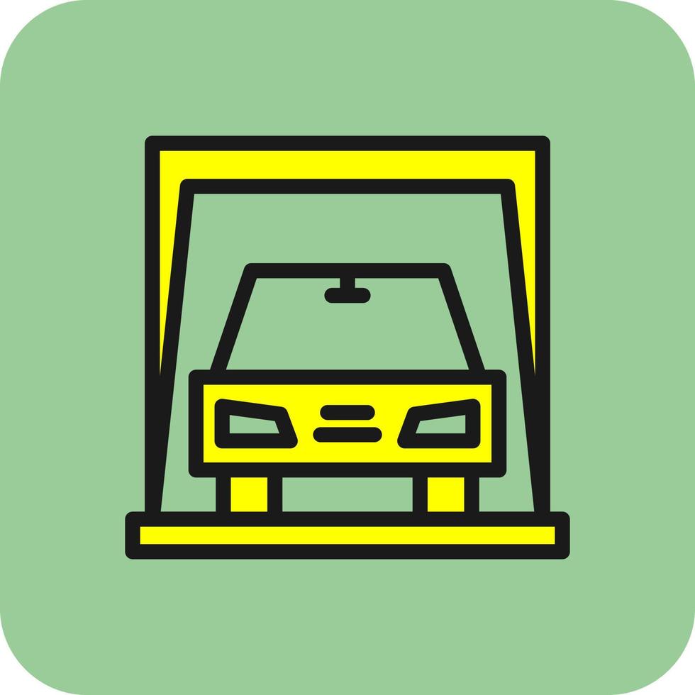 Car Display Vector Icon Design