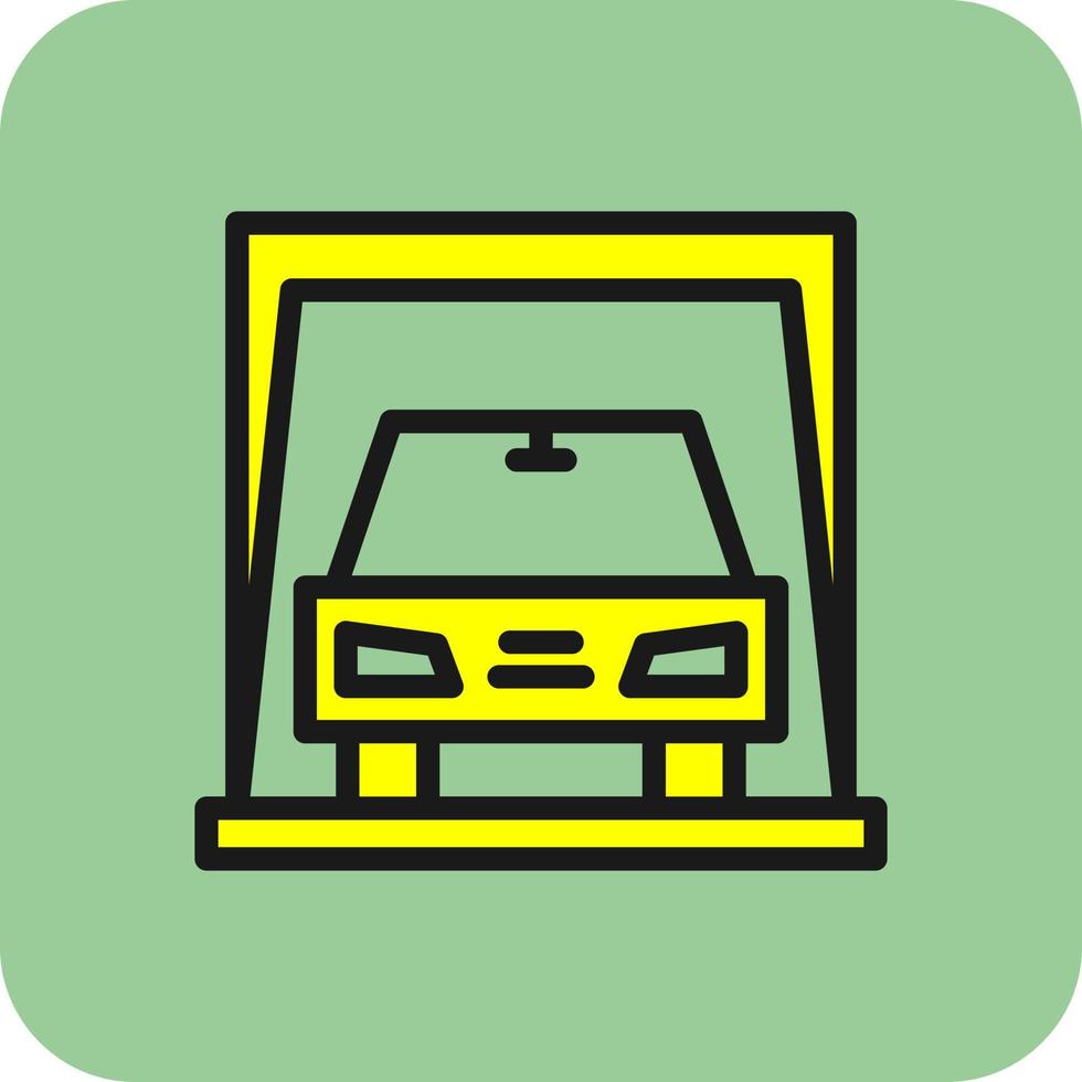 Car Display Vector Icon Design