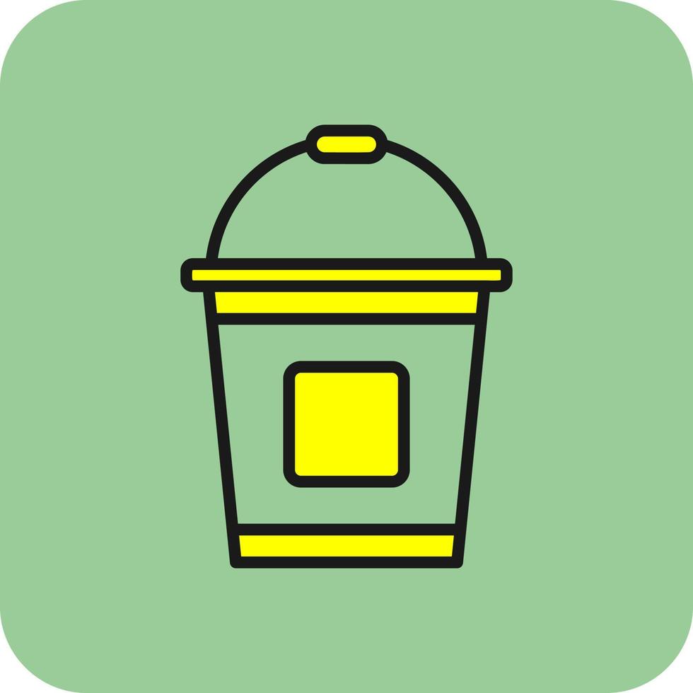 Bucket Vector Icon Design