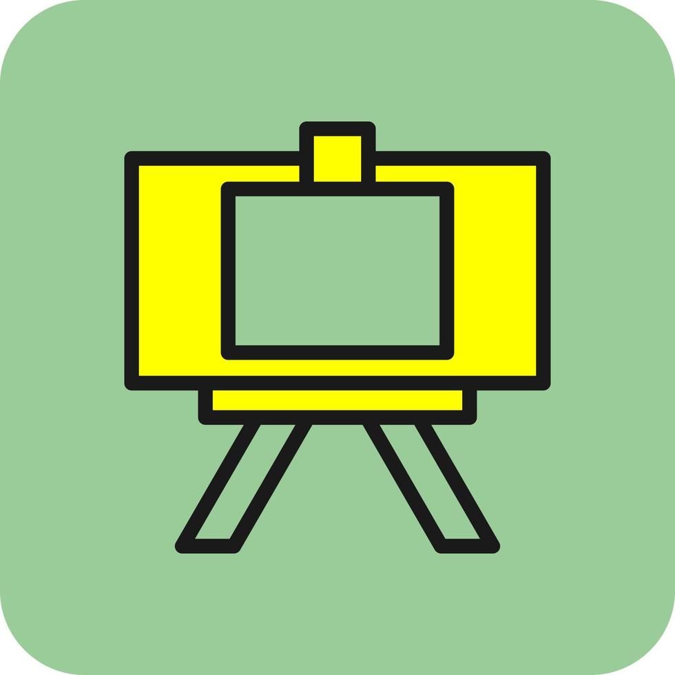 Canvas And Easel Vector Icon Design