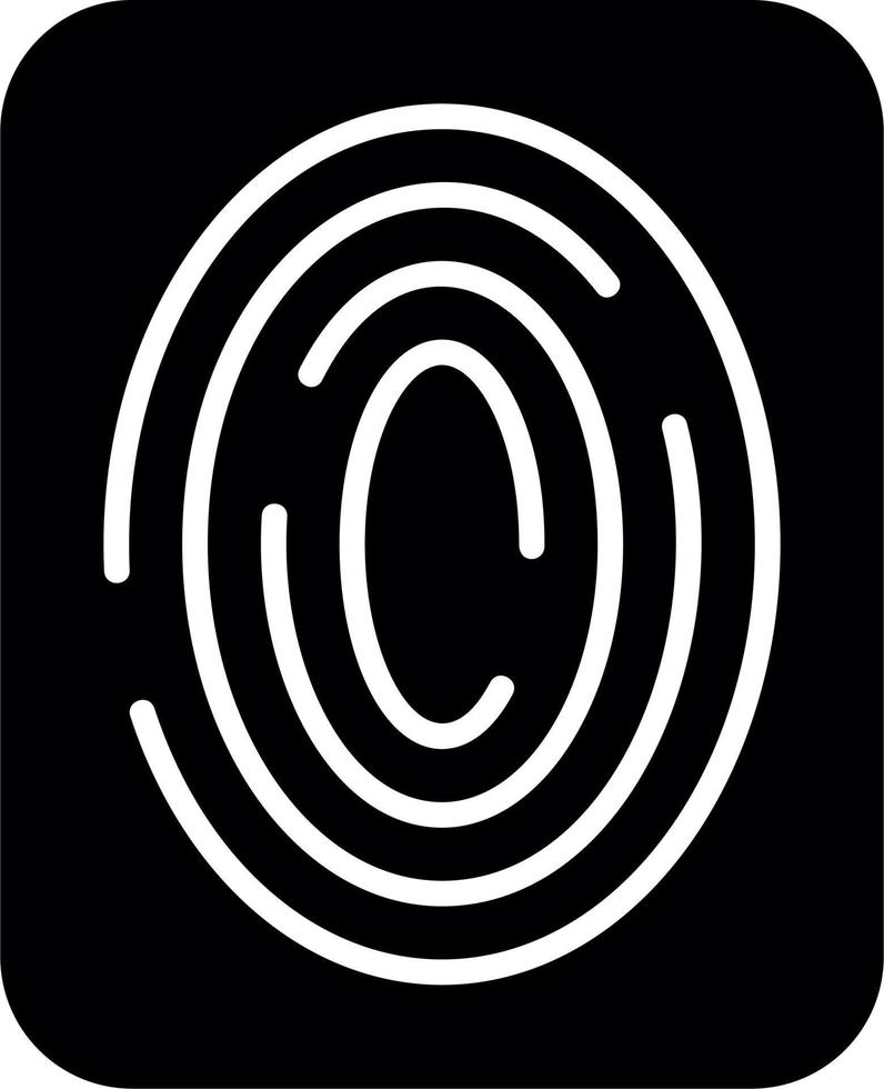 Fingerprint Scan Vector Icon