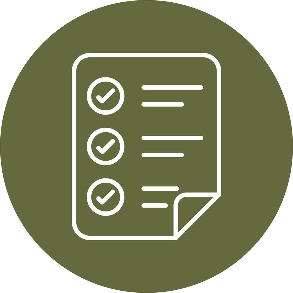 Shopping List Vector Icon