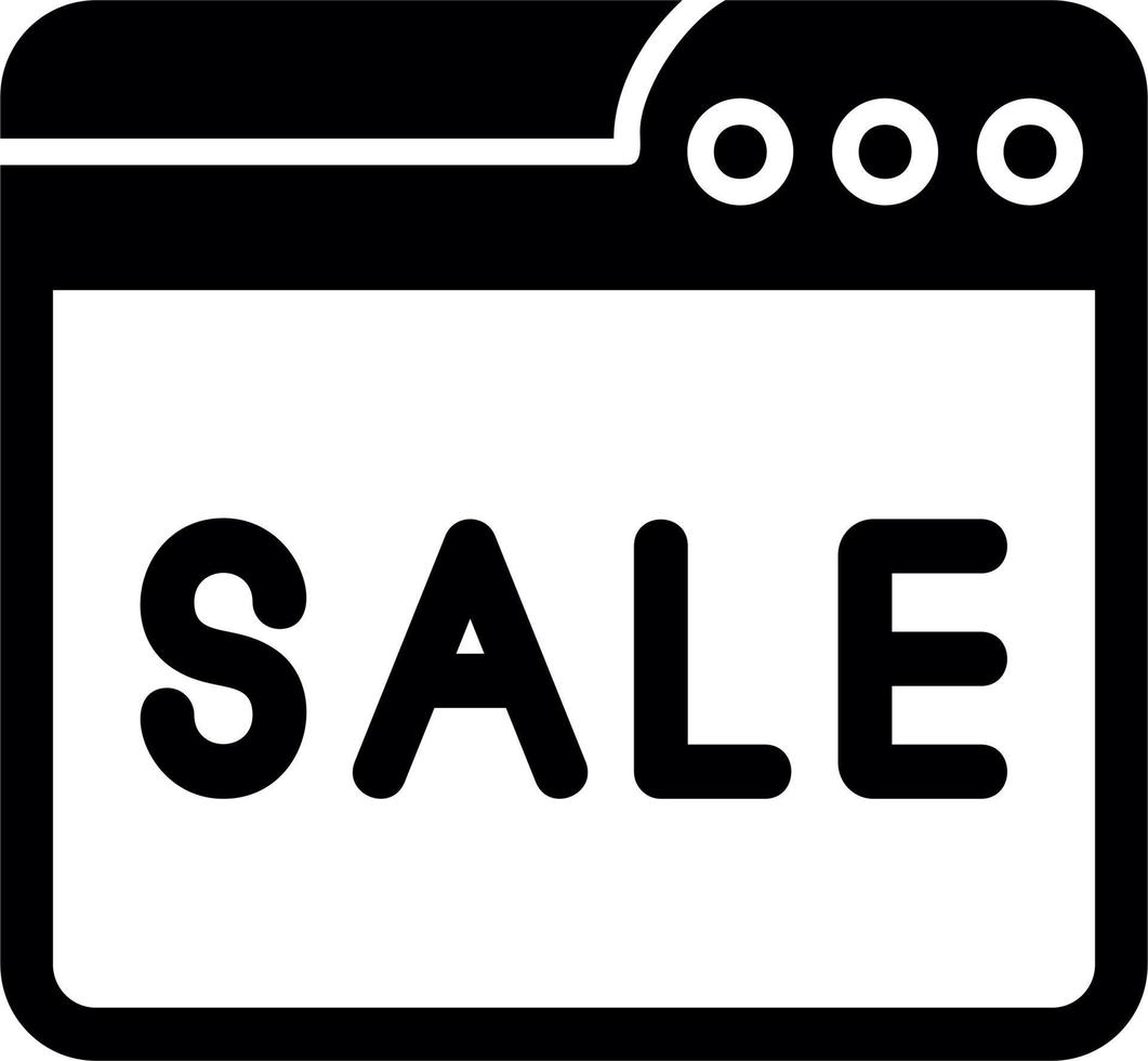 Web Online Sale Vector Icon