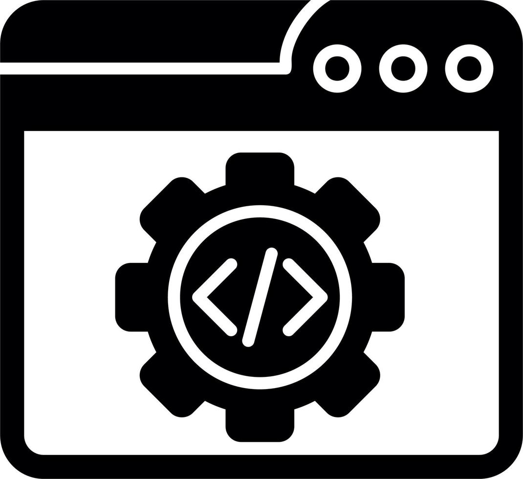 Web Code Optimisation Vector Icon