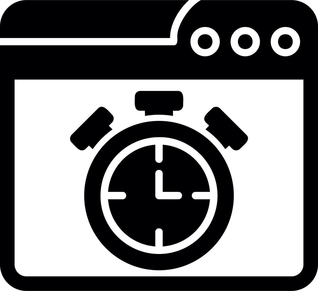 Web Timing Vector Icon