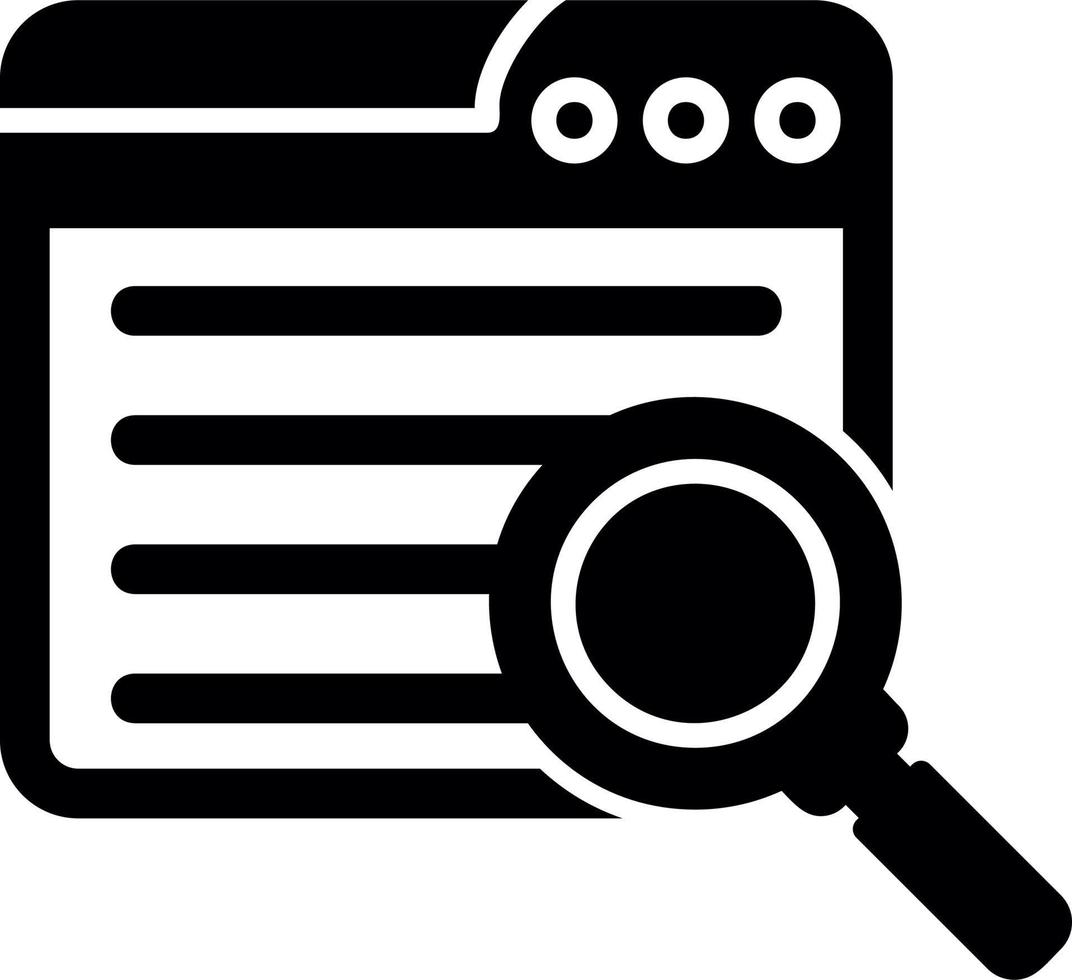 Web Search Vector Icon