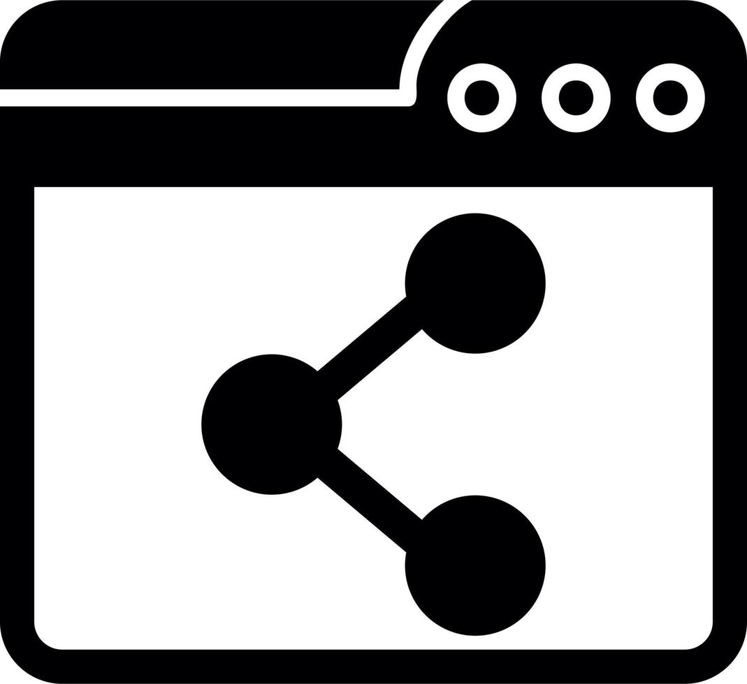 Browser Share Vector Icon
