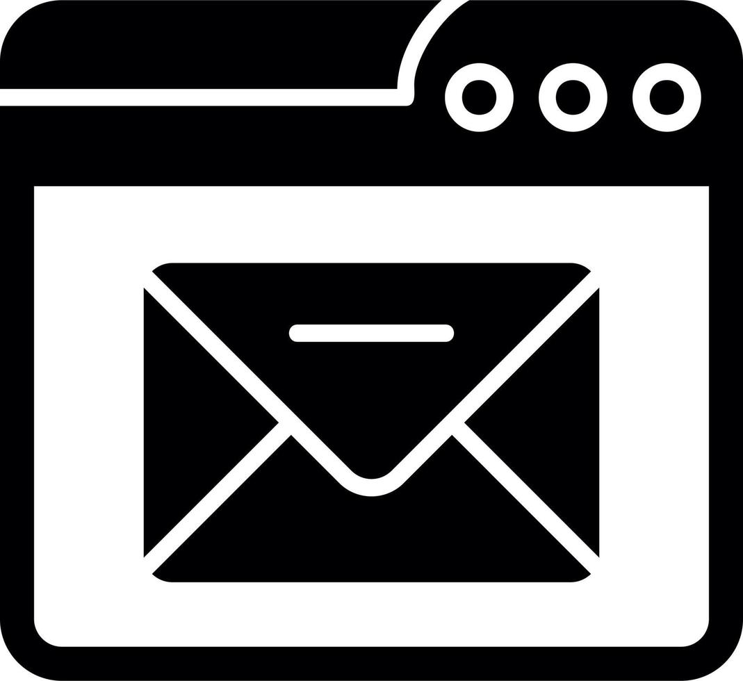 Browser Mail Vector Icon