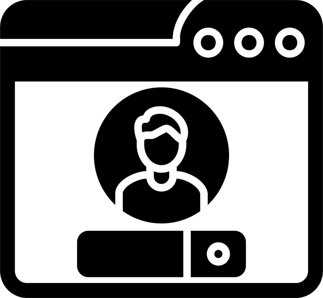 Web Login Vector Icon