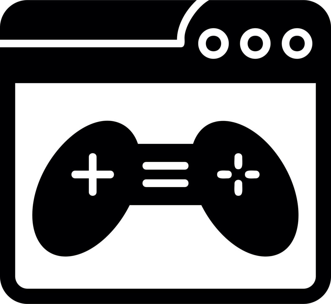 Browser Games Vector Icon