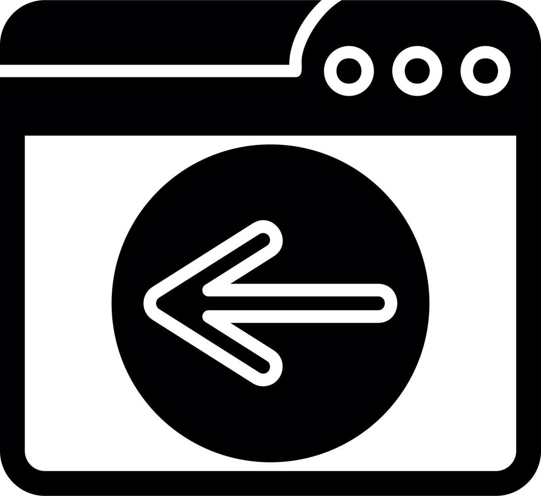 Web Return Vector Icon