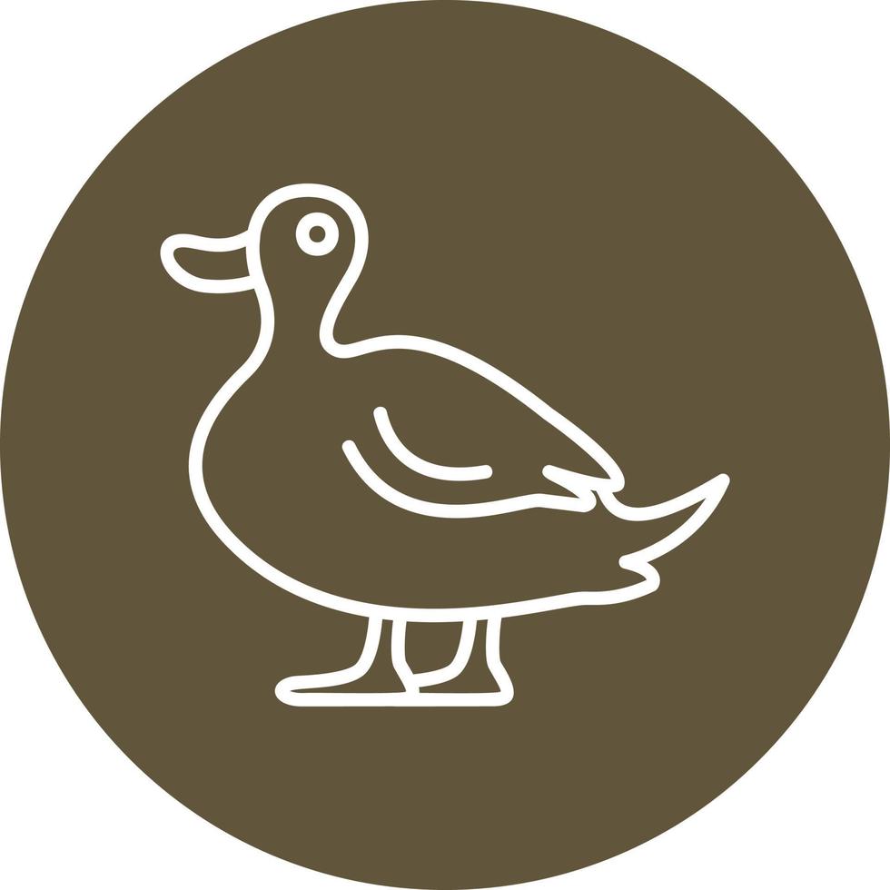 Pato vector icono