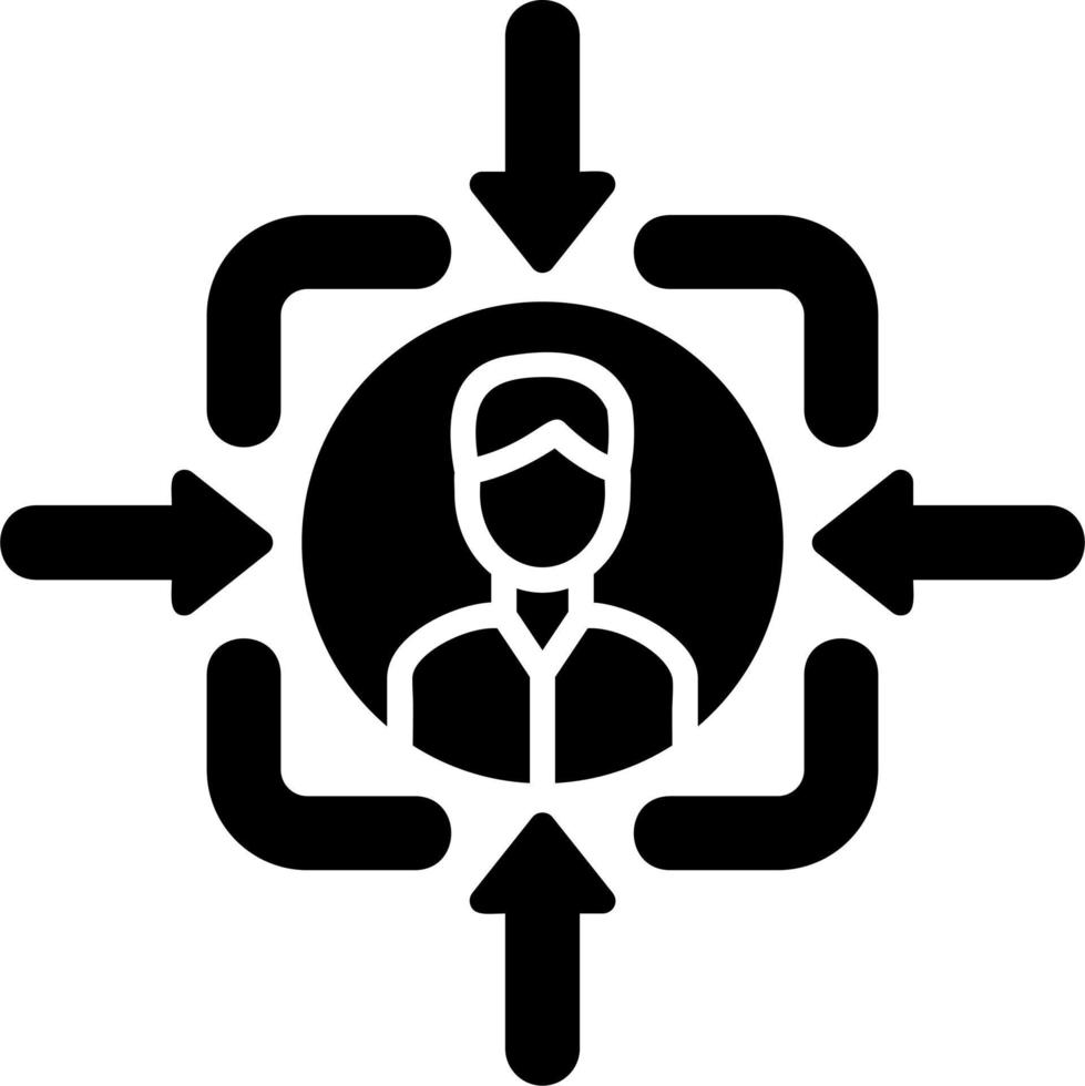 icono de vector de enfoque