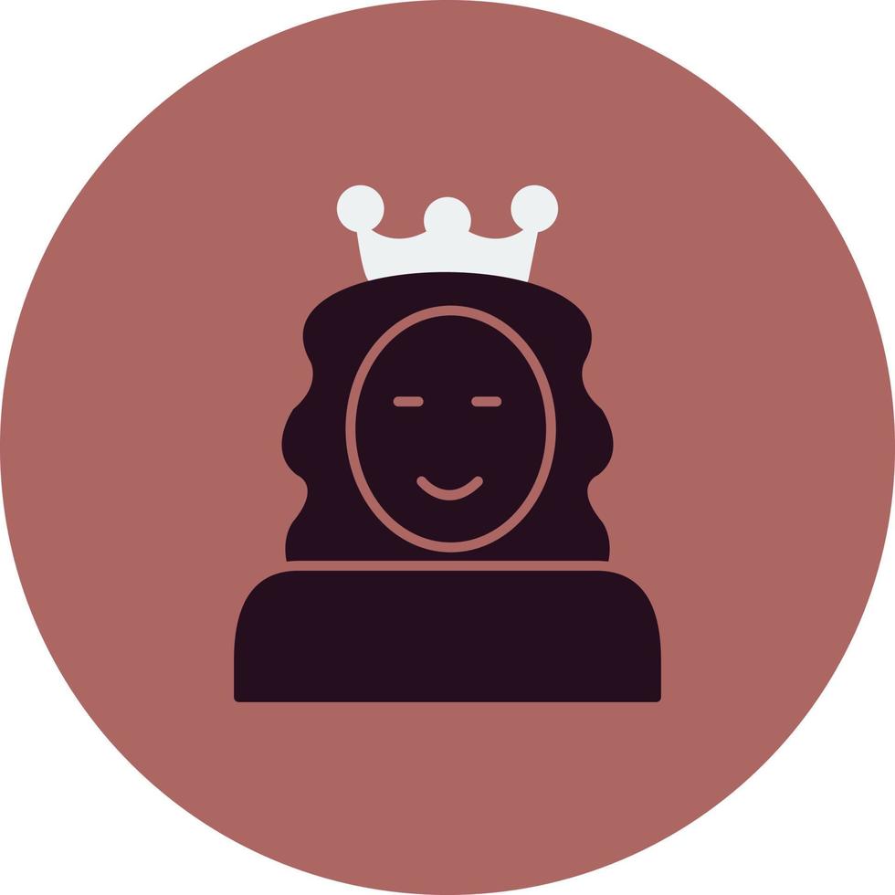 icono de vector de princesa