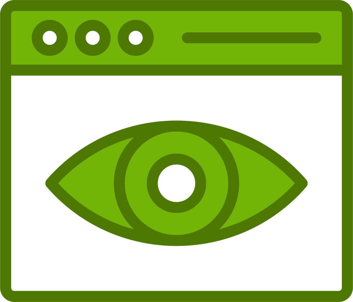Web Visibility Vector Icon