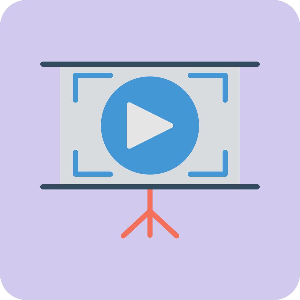 icono de vector de tutorial de vídeo