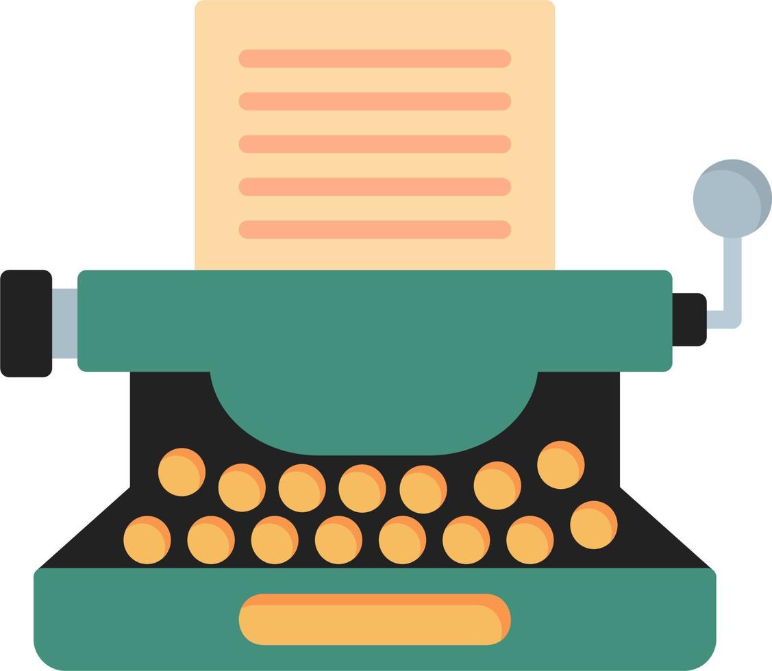 Typewriter Vector Icon