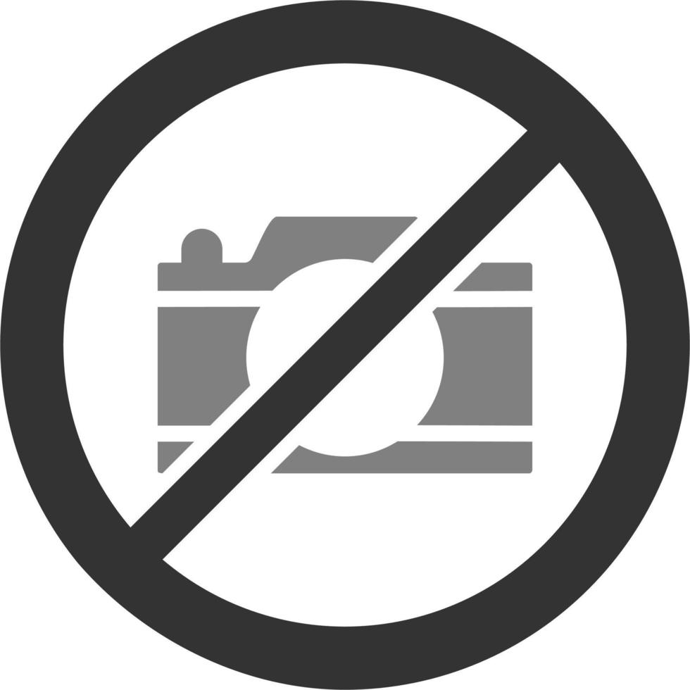 No camera Vector Icon