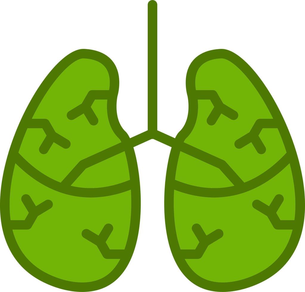 icono de vector de pulmones