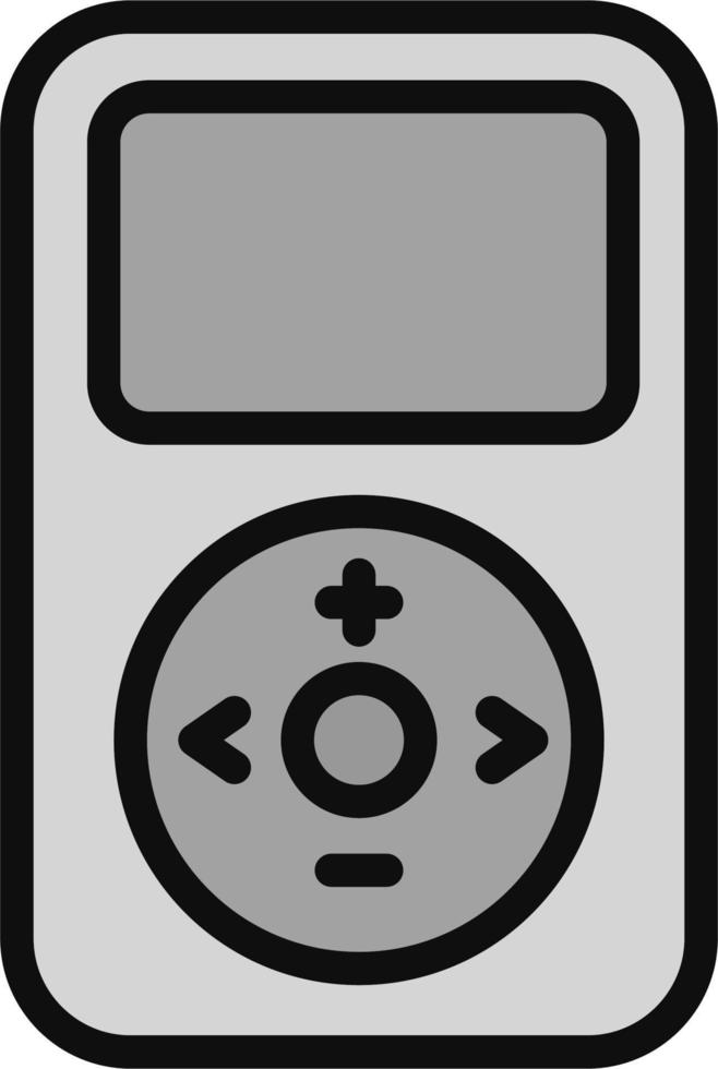 icono de vector de reproductor de mp3