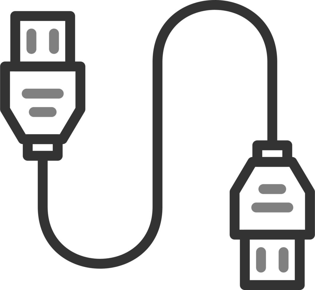 datos cable vector icono