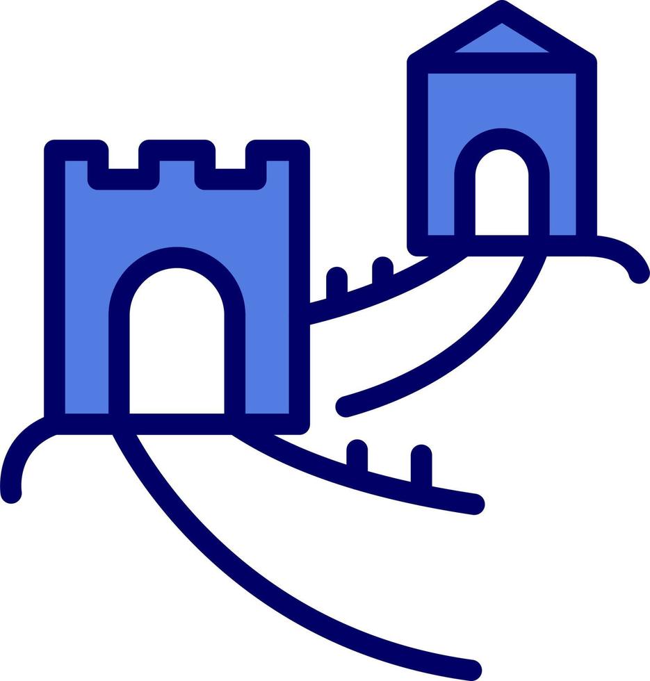 Great Wall Of China Vector Icon