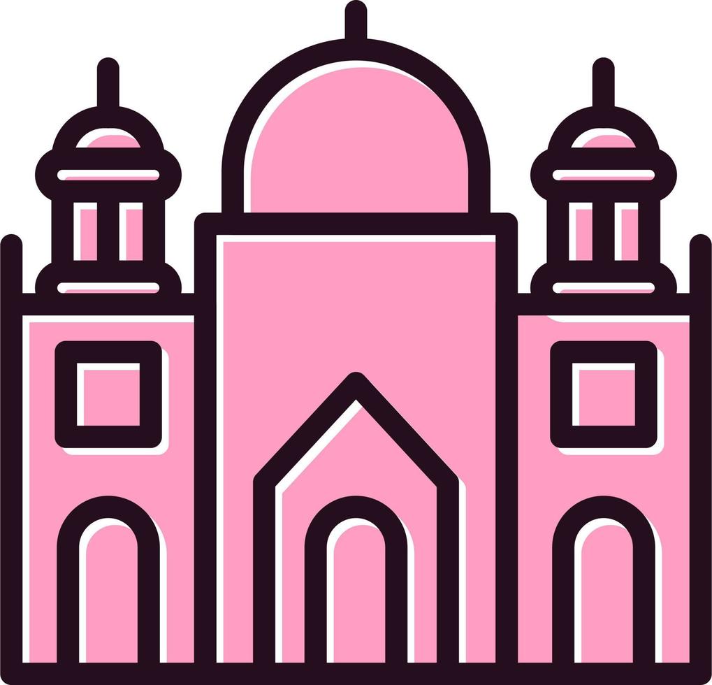 Badshahi Mosque Vector Icon