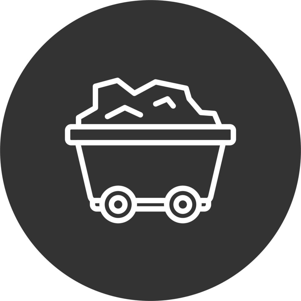 Mining Cart Vector Icon