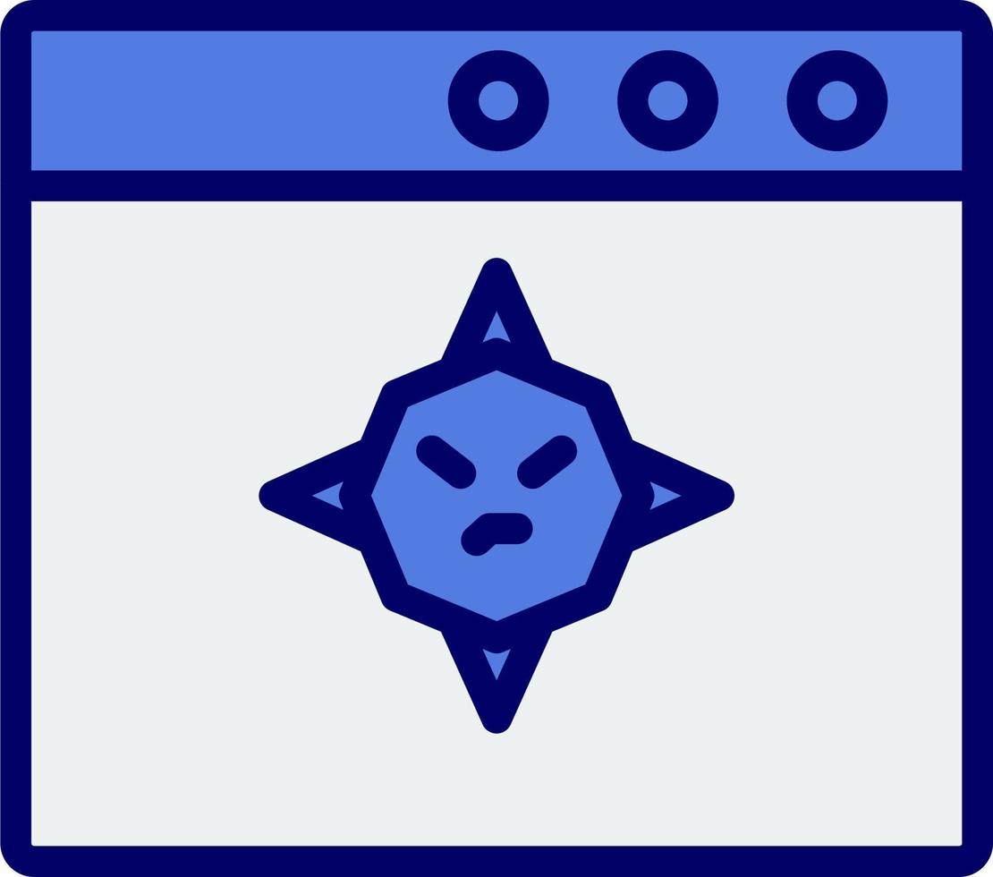 Browser Virus Vector Icon