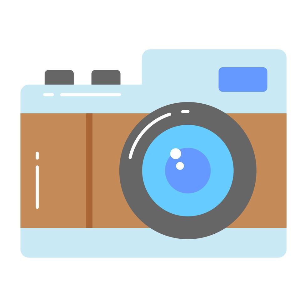 Digital camera vector, photography equipment in editable style vector