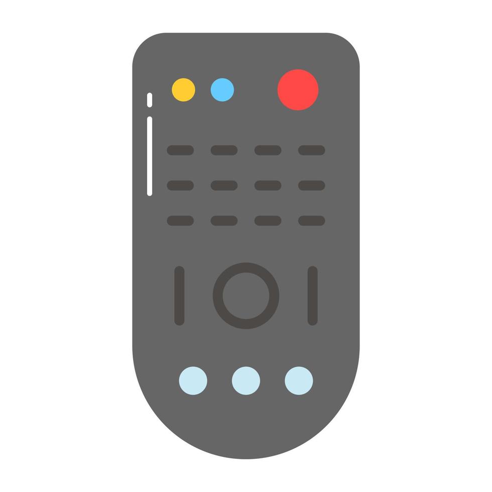 Wireless remote vector design, customizable icon of tv remote