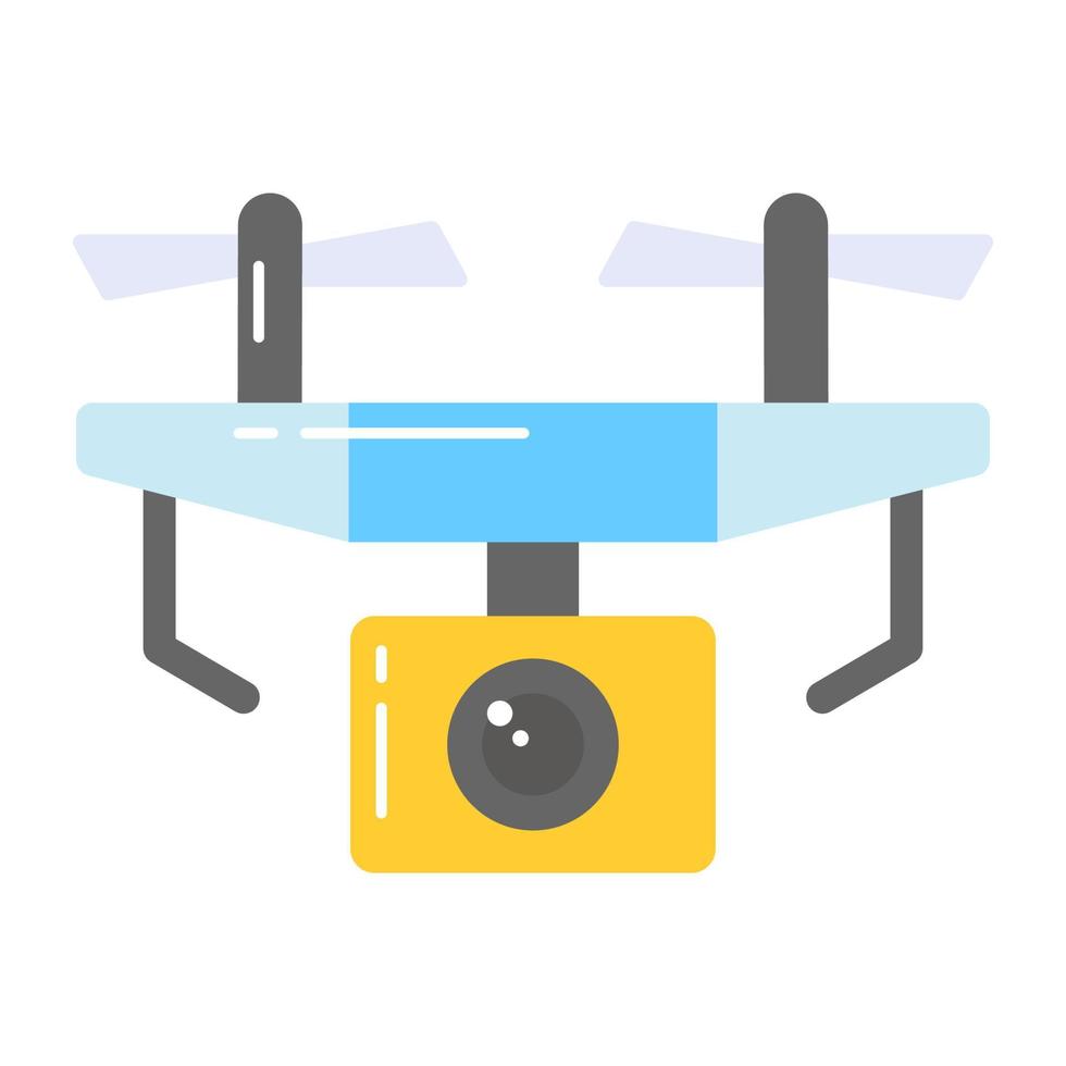 Beautiful designed vector of drone camera, editable icon of drone camcorder
