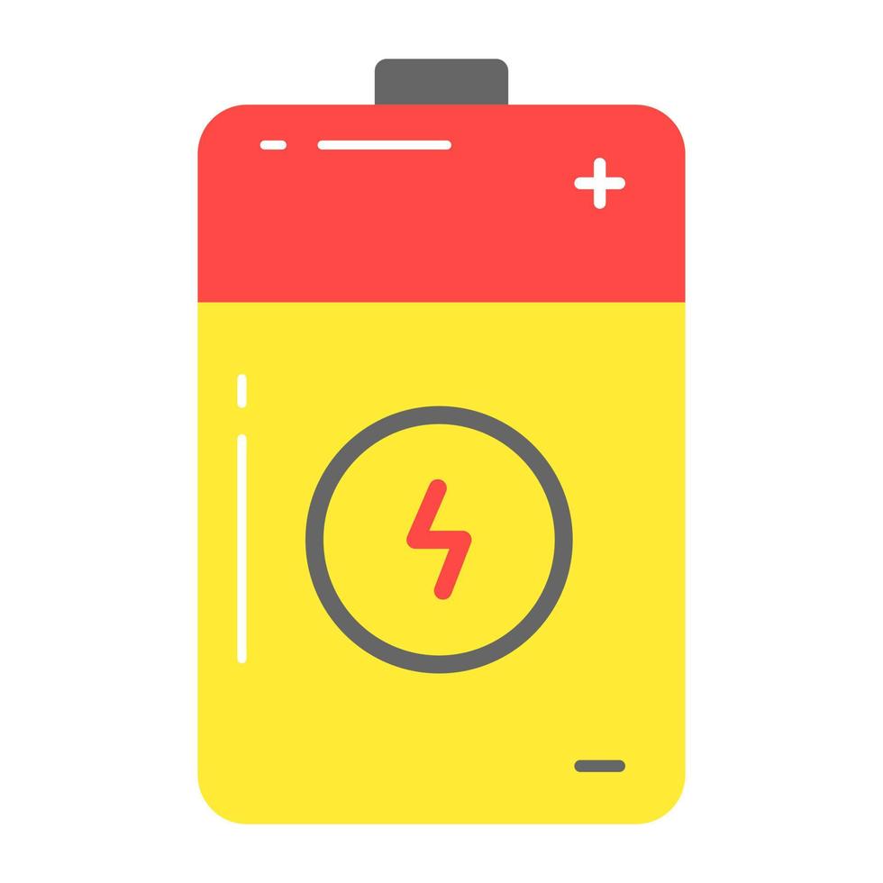 An amazing vector design of battery cell, premium icon