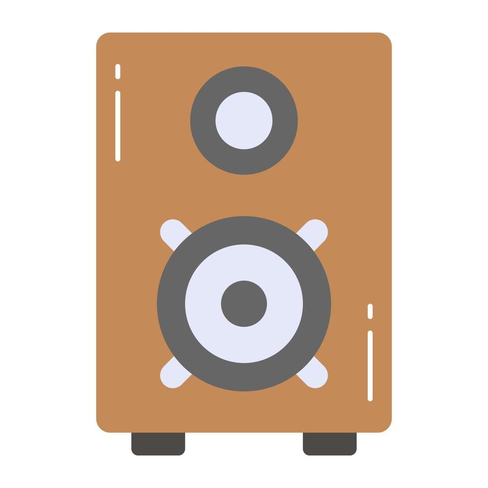 Audio speaker vector design in in modern and trendy style