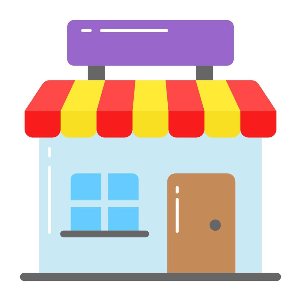 Shop building vector design in modern style, editable icon