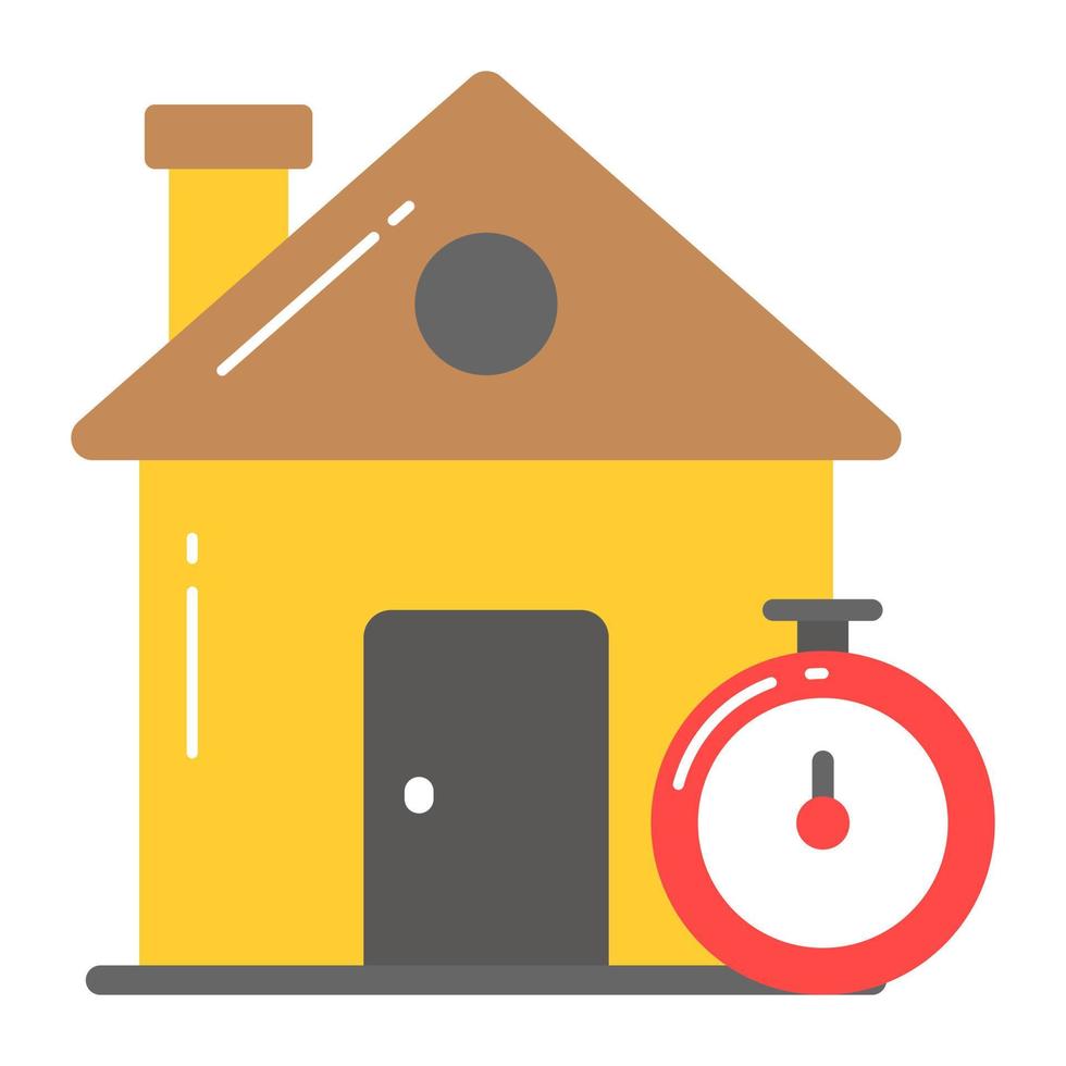 House rental deadline vector design in trendy style, premium icon